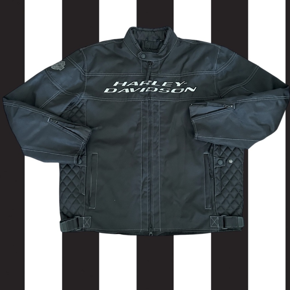 Harley-Davidson Black Windbreaker Jacket